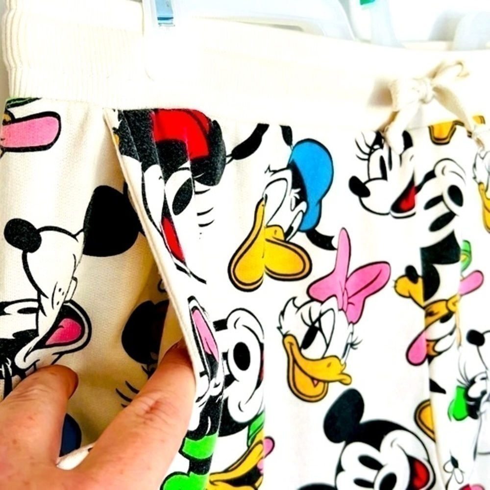 Disney Mickey and Friends Joggers Sweat Pants Drawstring Waist Pockets XL 15-17 - Picture 6 of 15